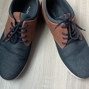 Aldo Men's Black and Brown Oxfords